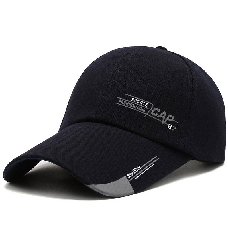 Wholesale Spring and Autumn Hat Men's Long Brim Korean Baseball CAP Outdoor Men's Fishing CAP Sunshade Sunscreen